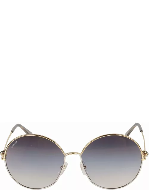 Cartier Eyewear Round Frame Sunglasse