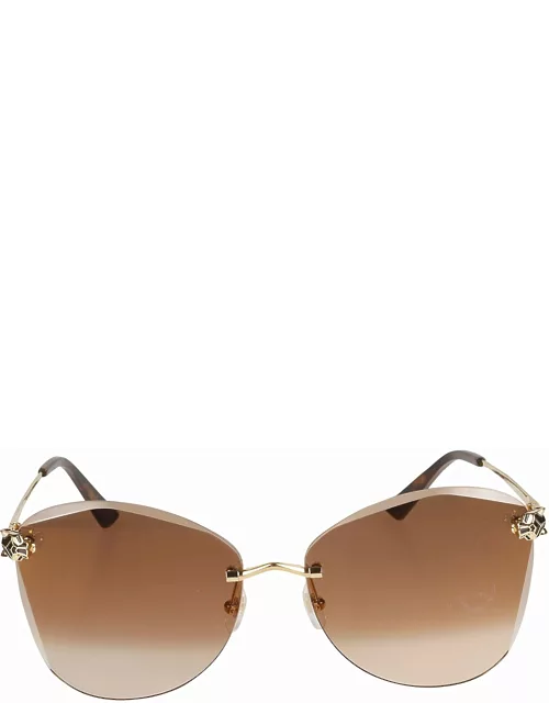 Cartier Eyewear Rimless Sunglasse