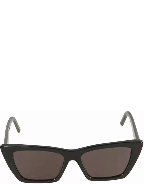 Saint Laurent Eyewear Cat Eye Frame Logo Sided Sunglasse