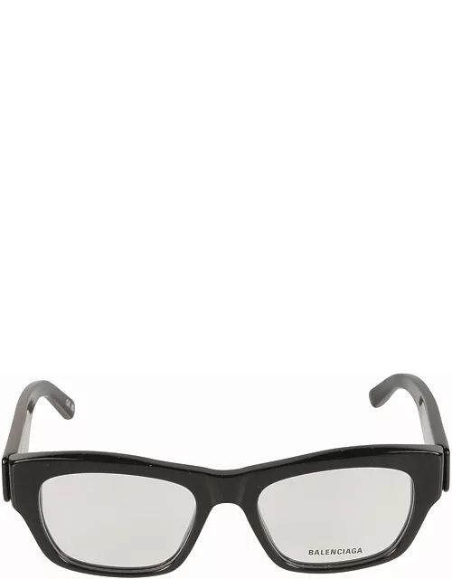 Balenciaga Eyewear Logo Sided Square Frame Glasse