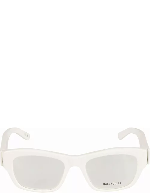 Balenciaga Eyewear Square Frame Logo Sided Glasse