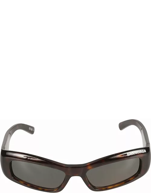 Balenciaga Eyewear Rectangular Frame Flame Effect Sunglasse