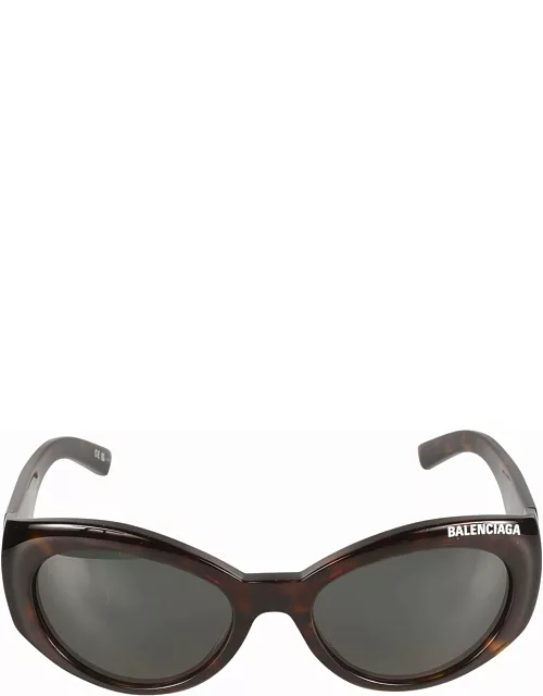 Balenciaga Eyewear Flame Effect Round Frame Sunglasse