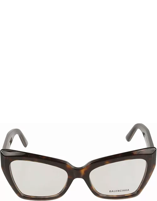 Balenciaga Eyewear Bb Plaque Square Frame Glasse