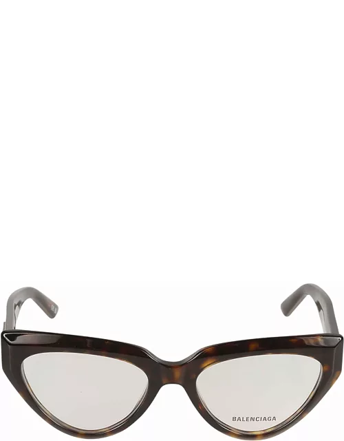 Balenciaga Eyewear Bb Plaque Cat Eye Frame Glasse