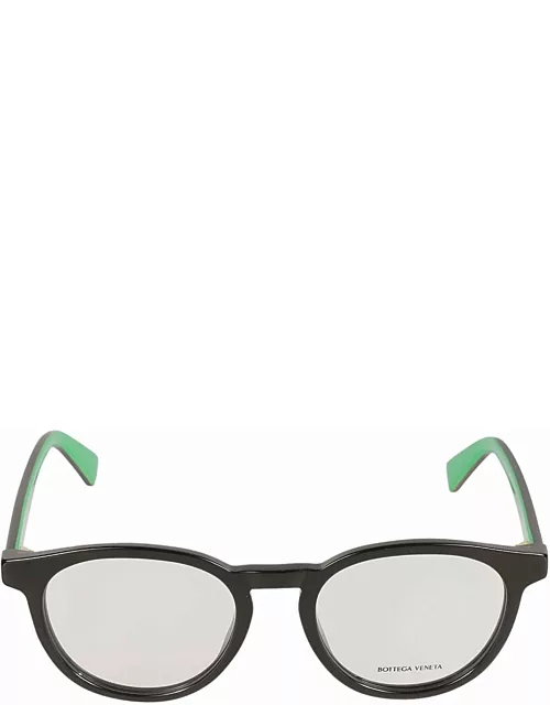 Bottega Veneta Eyewear Classic Round Frame Glasse