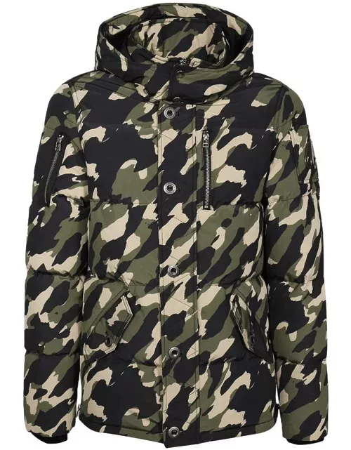 Moose Knuckles Camo Hooded Down Jacket
