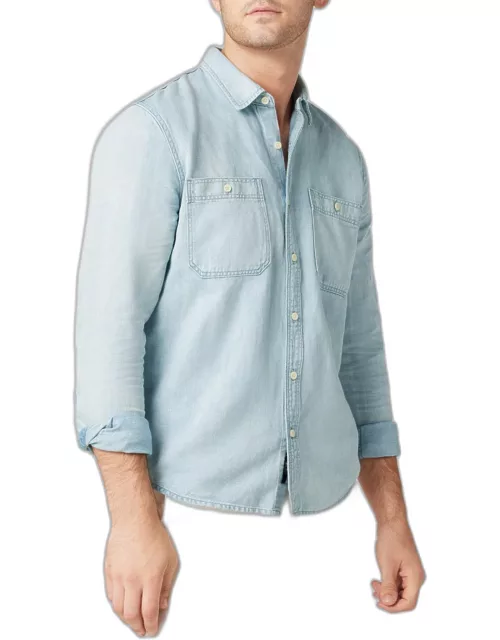 Men's Lou Cotton-Linen Workwear Shirt