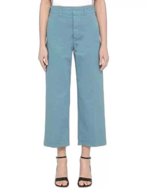 Sugar paper-coloured crop trouser