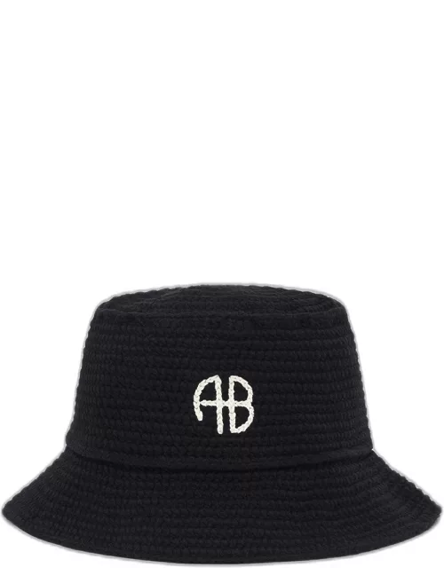 ANINE BING Darra Bucket Hat in Black