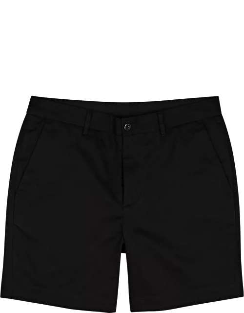 Fred Perry Cotton Chino Shorts - Black