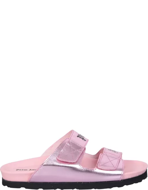 Palm Angels Logo-print Sandals Pink