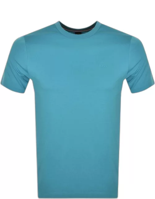 BOSS Thompson Jersey T Shirt Blue