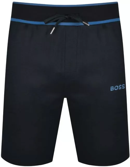 BOSS Lounge Logo Jersey Shorts Navy