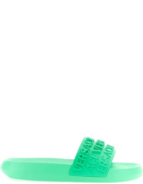 versace slide sandal with logo