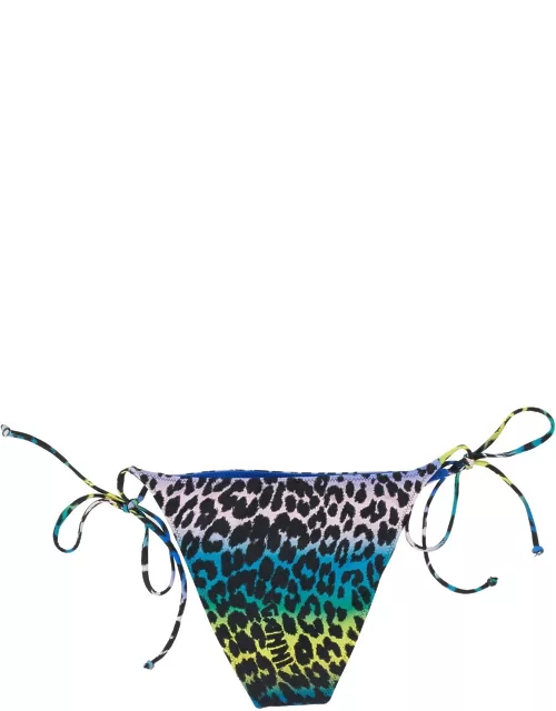 ganni animal bikini botto