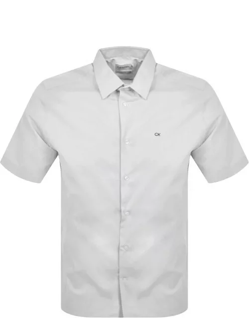 Calvin Klein Short Sleeve Poplin Shirt White