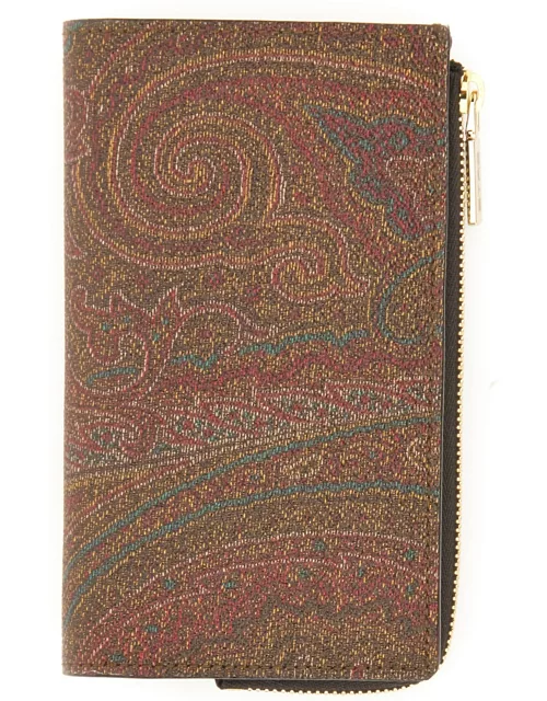 etro classic paisley wallet
