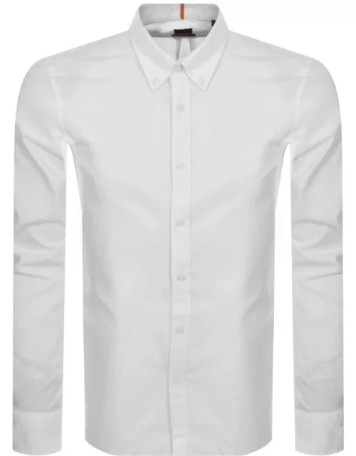 BOSS Rickert Long Sleeved Shirt White