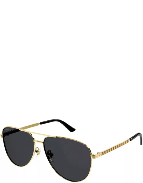 Gucci GG1233SA 001 Sunglasses Gold