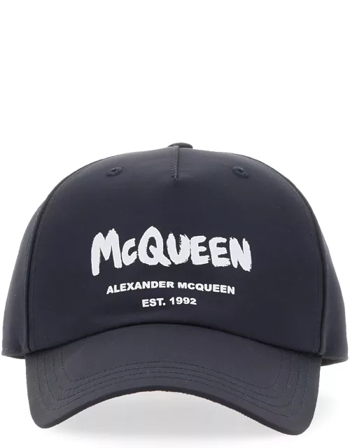 alexander mcqueen graffiti logo hat