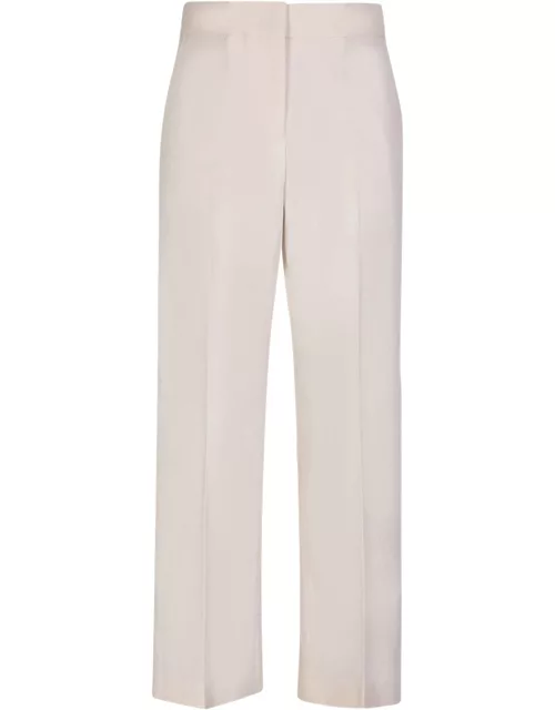 MSGM Cropped Ivory Trouser