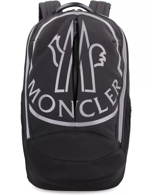 Moncler Cut Technical Fabric Backpack With Logo
