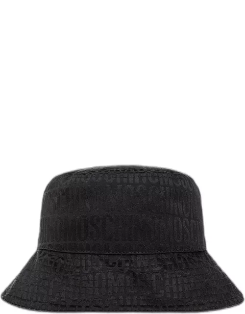 Allover Logo Jacquard Bucket Hat Moschino
