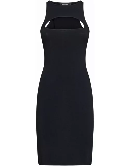 Dsquared2 Ribbed Dress With Cut-out Detai