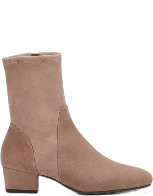 Stassi Stretch Suede Ankle Boot