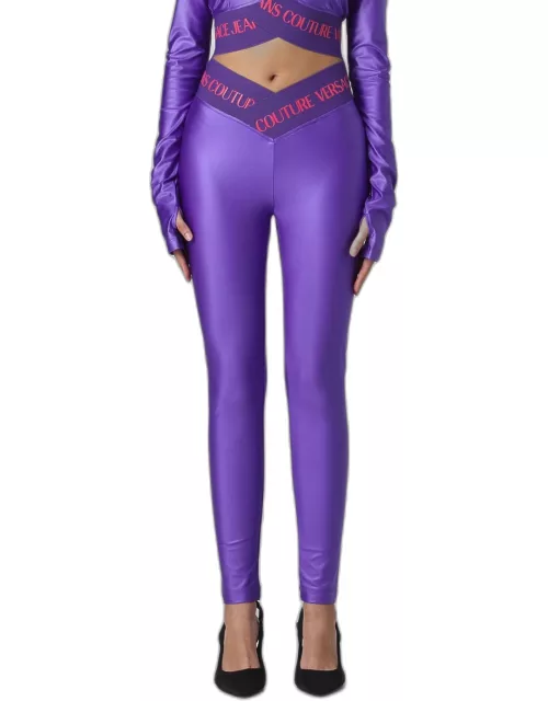 Trousers VERSACE JEANS COUTURE Woman colour Lilac