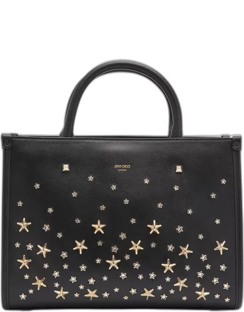 Varenne Star Studded Leather Tote Bag