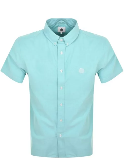 Pretty Green Oxford Short Sleeve Shirt Blue