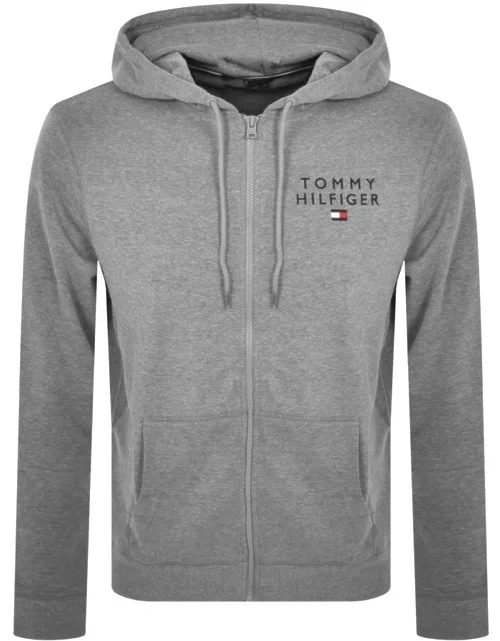 Tommy Hilfiger Loungewear Full Zip Hoodie Grey
