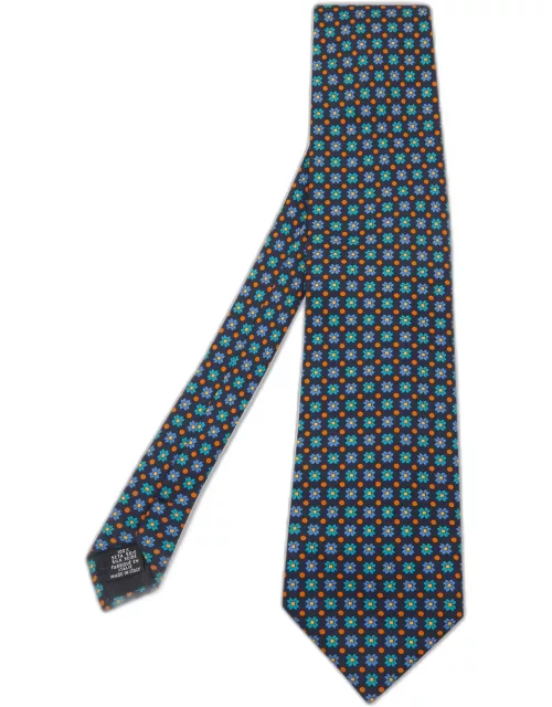 Yves Saint Laurent Floral Printed Silk Tie