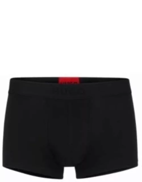 Stretch-cotton regular-rise trunks with marker logo- Black Men's Underwear and Nightwear