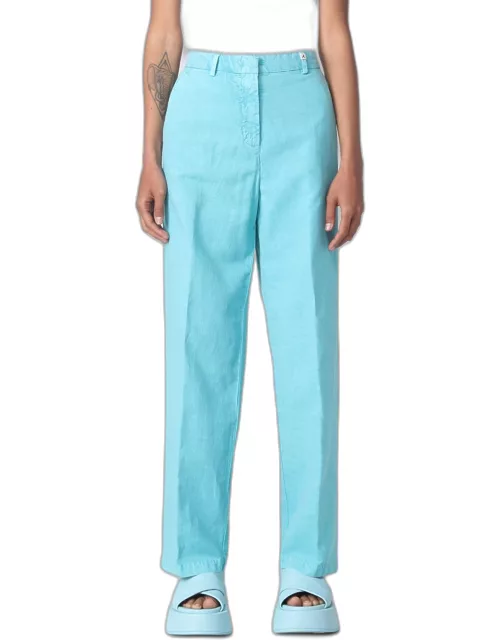 Trousers MYTHS Woman colour Turquoise