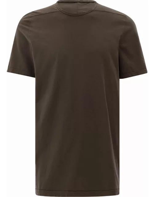 DRKSHDW Brown Round Neck T-shirt In Cotton Man