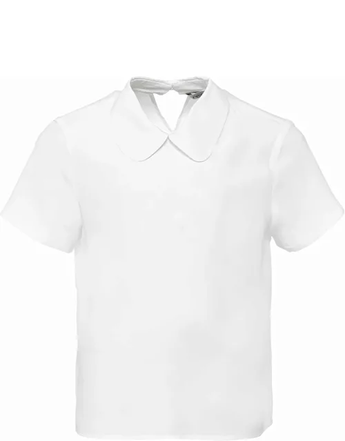 Simonetta White Short Sleeve Shirt