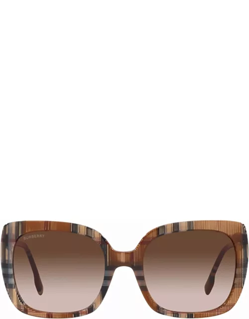 Burberry Eyewear Be4323 Brown Check Sunglasse