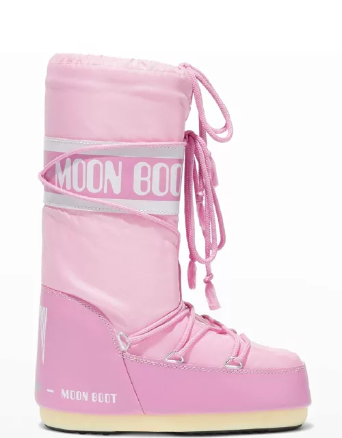 Nylon Lace-Up Snow Boot