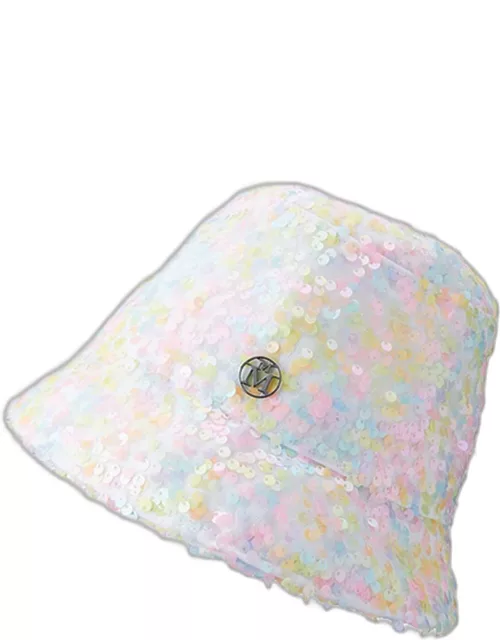 Pastel Sequins Bucket Hat