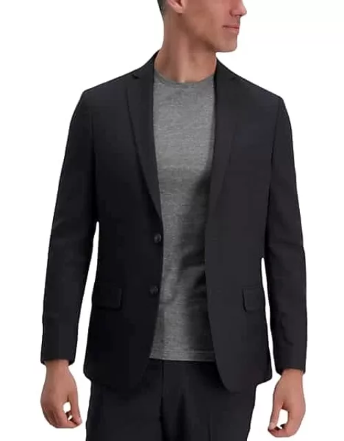 Haggar Men's Smart Wash Slim Fit Suit Separates Jacket Charcoal Gray