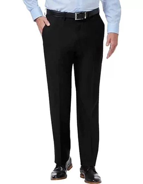Haggar Men's Premium Comfort Performance 4-Way Stretch Classic Fit Dress Pants Black