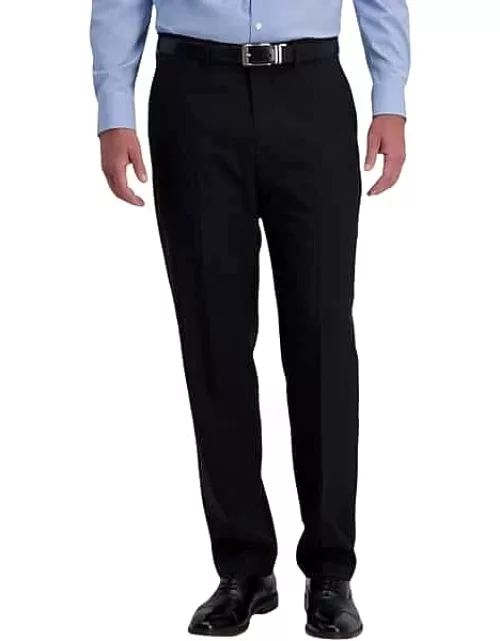 Haggar Men's Smart Wash™ Classic Fit Suit Separates Pants Black Solid