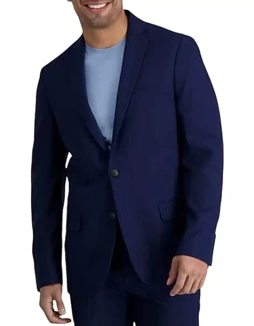 Haggar Men's Smart Wash Slim Fit Suit Separates Jacket Navy Solid