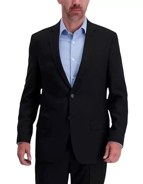 Haggar Men's Smart Wash™ Classic Fit Suit Separates Jacket Black Solid
