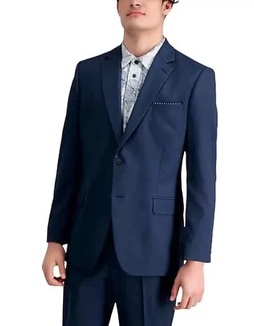 Haggar Men's Classic Fit Suit Separates Jacket Blue Tic