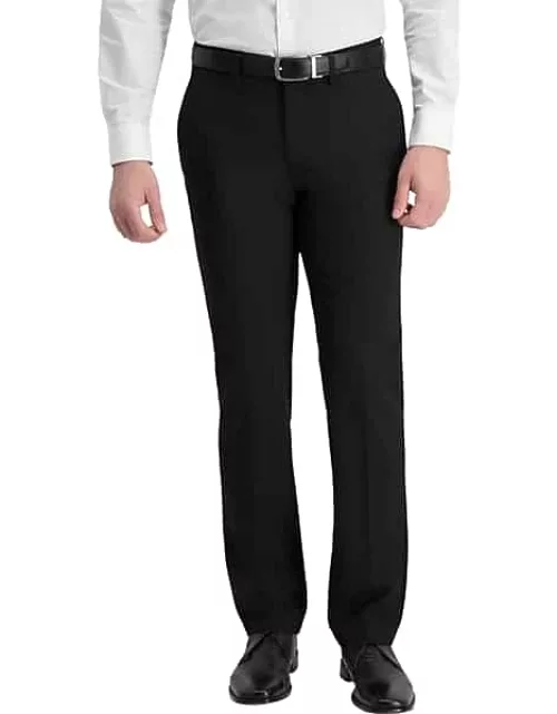 Haggar Men's J.M. ™ Slim Fit Performance 4-Way Stretch Suit Separates Pants Black Solid