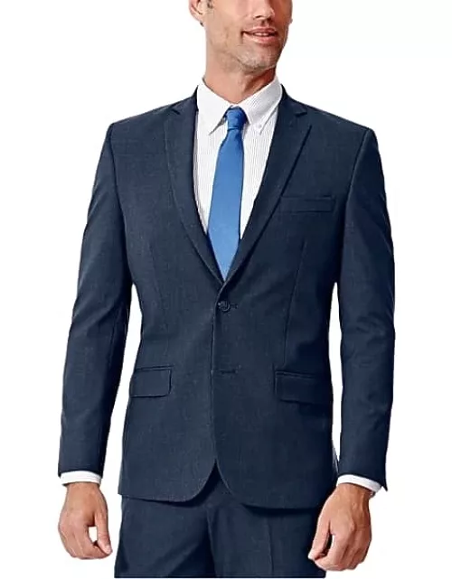 Haggar Men's Slim Fit Performance 4-Way Stretch Suit Separates Jacket Navy Solid